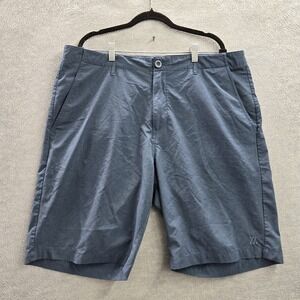 Dixxon Men Shorts 40 Blue Logo Embroidery Chino 9" Inseam